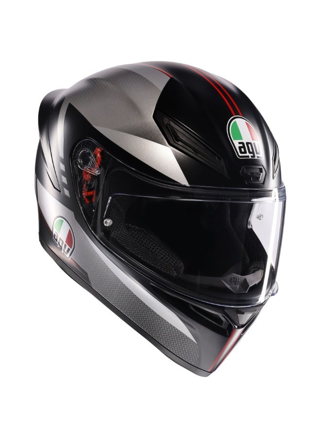 AGV K1 LAP MATT BLACK/GREY/RED L - Image 1